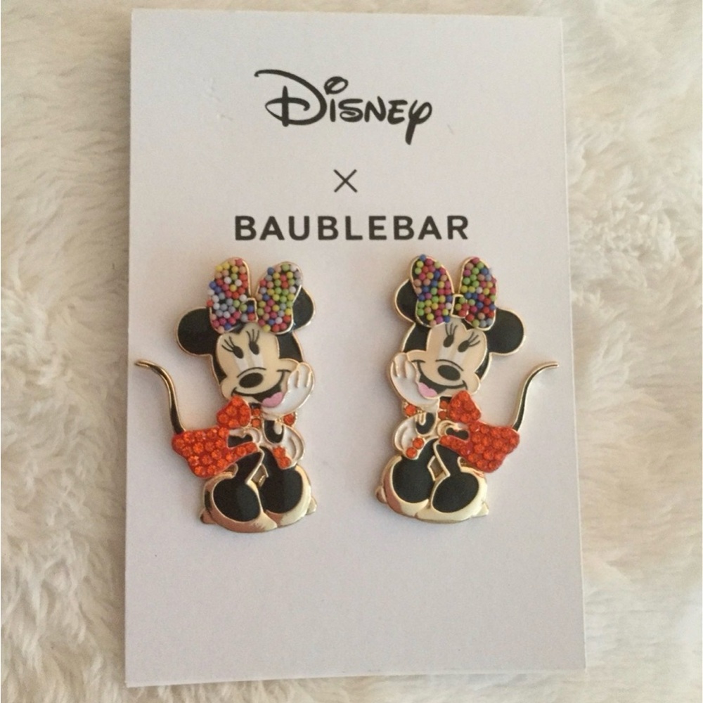 Disney BaubleBar Minnie Mouse Earrings - Multicolor